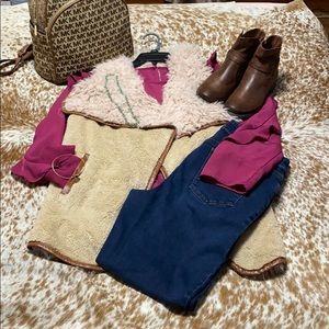 Faux Fur Vest Size XXL